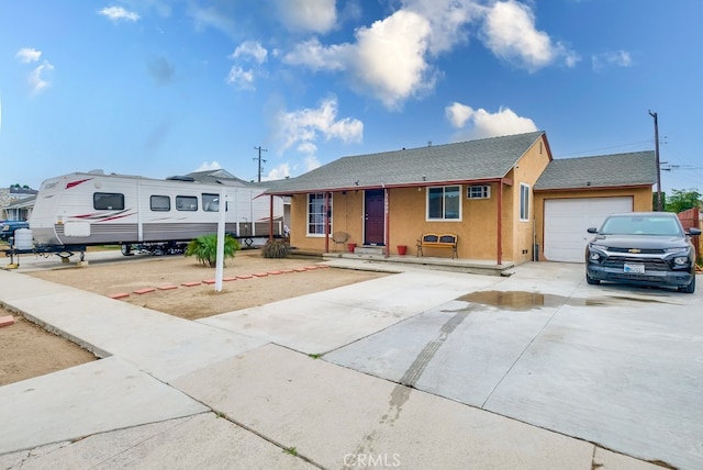 view of front of home featuring a garage