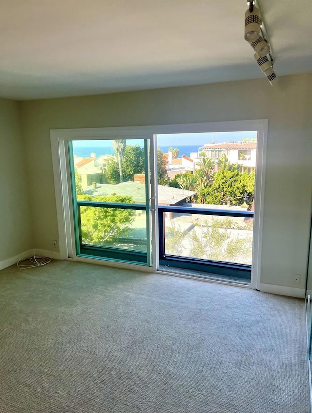 view of carpeted empty room