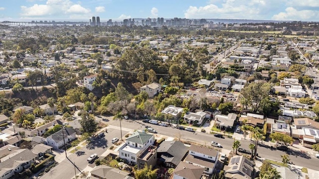 bird's eye view featuring a city view