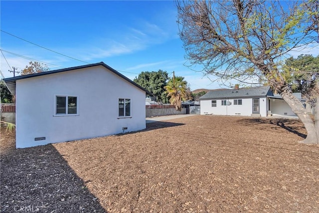 view of back of property