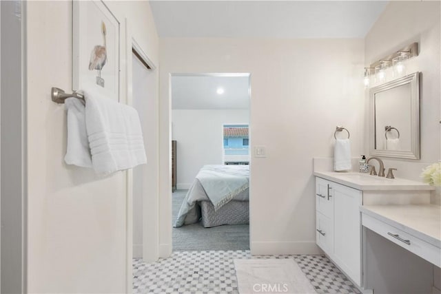 bathroom with vanity