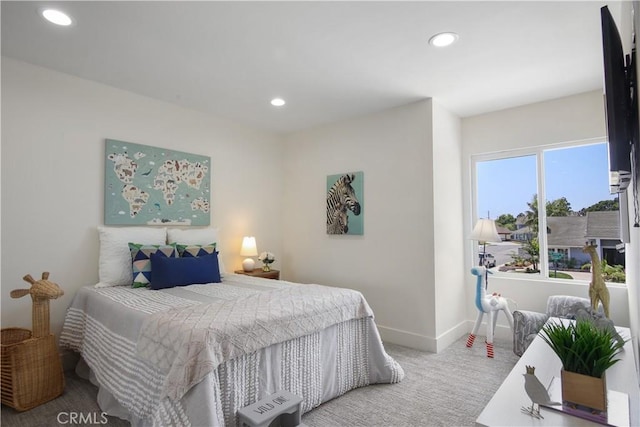 bedroom with carpet flooring