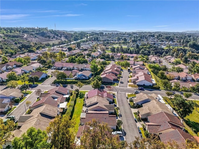 aerial view featuring a residential view