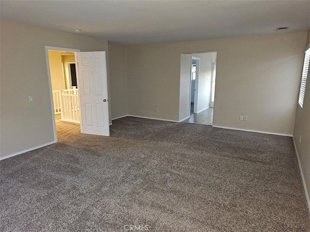 view of carpeted empty room