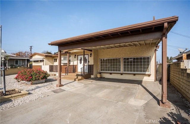 view of rear view of property