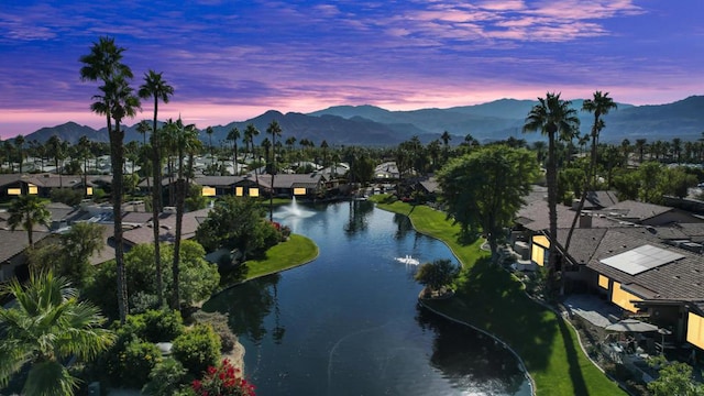 property view of water with a mountain view