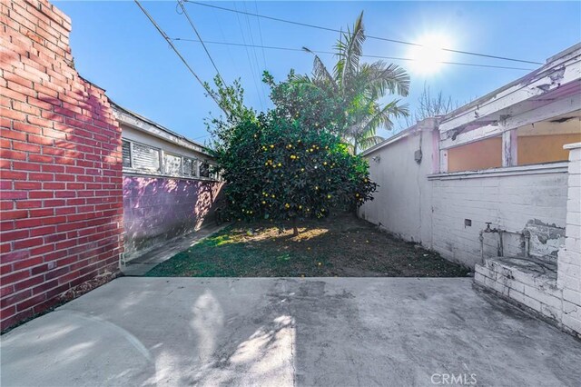 view of yard featuring a patio