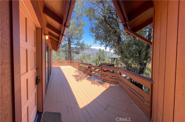 2206 Bernina Dr, Pine Mountain Club, CA 93222 - wooden deck with a mountain view