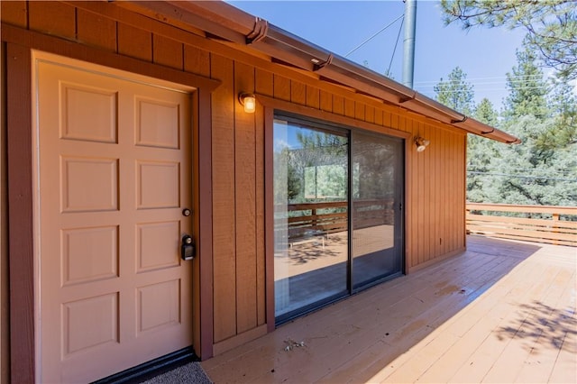 2206 Bernina Dr, Pine Mountain Club, CA 93222 - entrance to property featuring a wooden deck