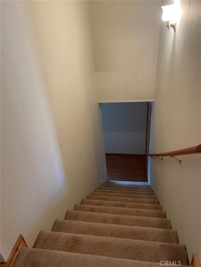 2206 Bernina Dr, Pine Mountain Club, CA 93222 - staircase with wood finished floors
