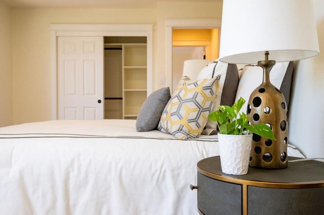 bedroom with a closet