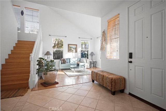 view of tiled entryway