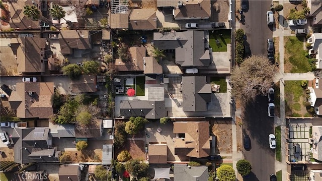 bird's eye view with a residential view