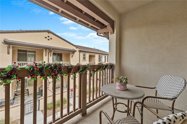 view of balcony