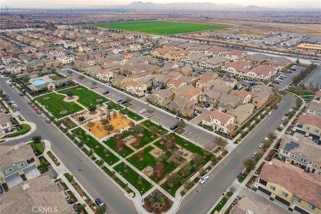 bird's eye view featuring a residential view