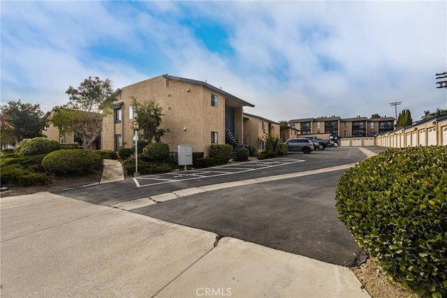 view of road featuring a residential view