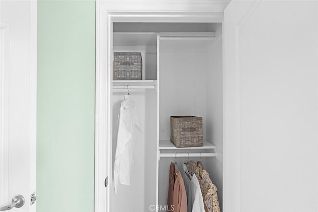 view of closet