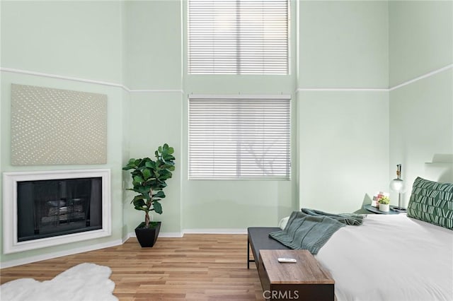 bedroom featuring light hardwood / wood-style flooring