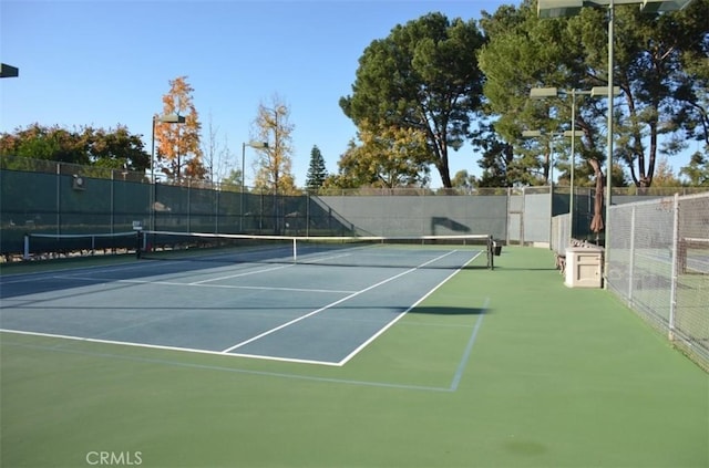 view of sport court