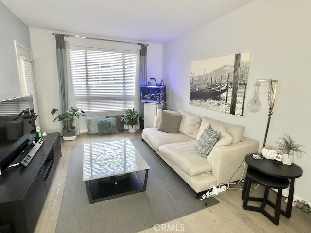 living room featuring hardwood / wood-style flooring