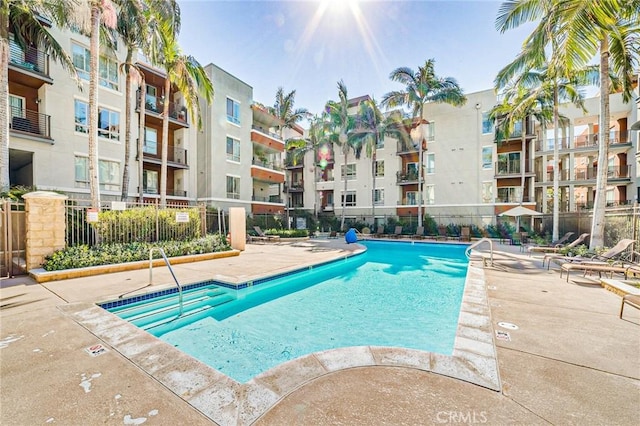100 S Alameda St Unit 307, Los Angeles, CA 90012 - community pool with a patio area