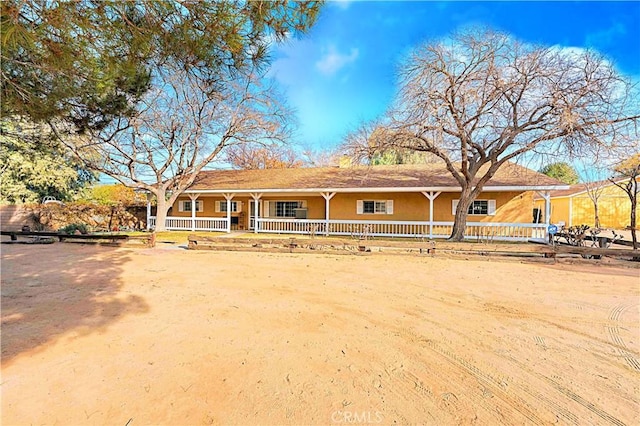 40836 36th St W, Palmdale, CA 93551 - single story home featuring a porch and stucco siding
