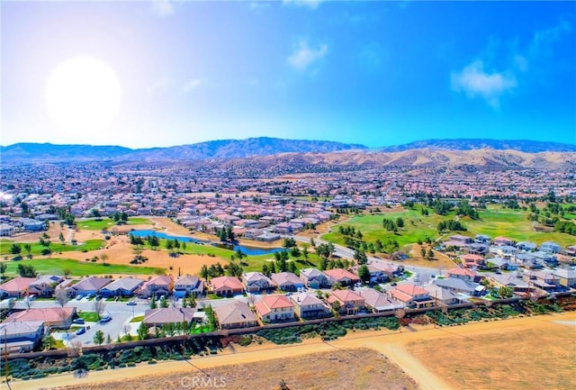 40836 36th St W, Palmdale, CA 93551 - aerial perspective of suburban area with a water and mountain view