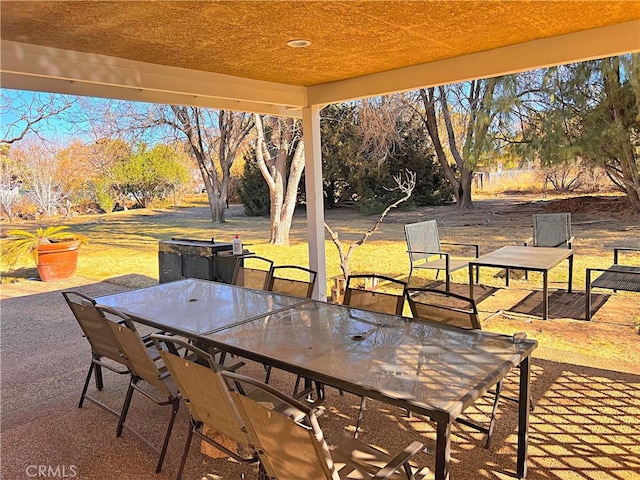 40836 36th St W, Palmdale, CA 93551 - view of patio / terrace featuring outdoor dining area