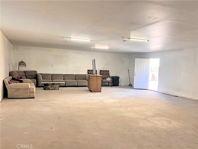 40836 36th St W, Palmdale, CA 93551 - living room featuring unfinished concrete flooring