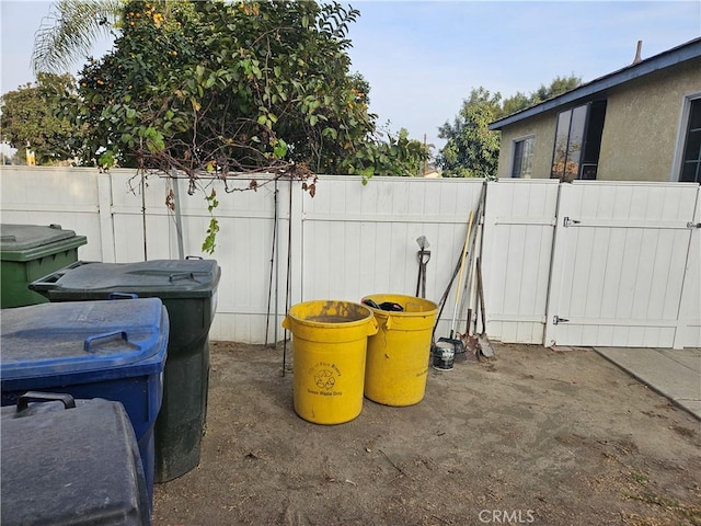 exterior space featuring washer / clothes dryer