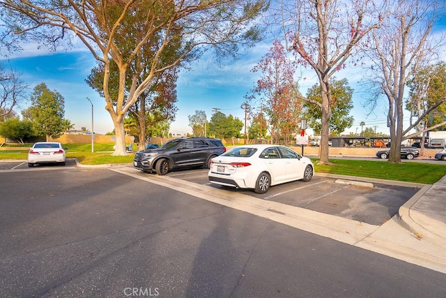 view of car parking