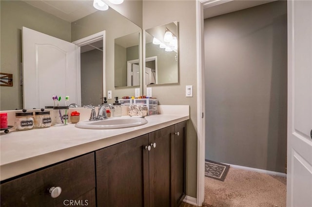 bathroom with vanity