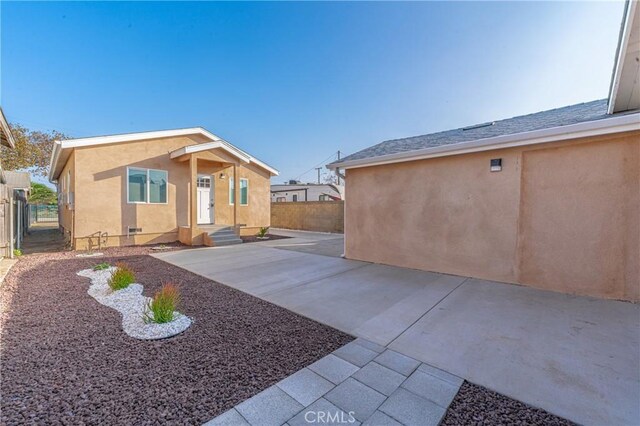 exterior space featuring a patio