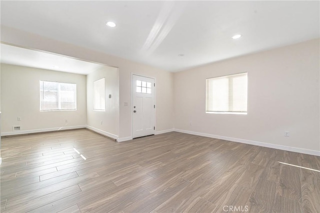 interior space featuring hardwood / wood-style flooring