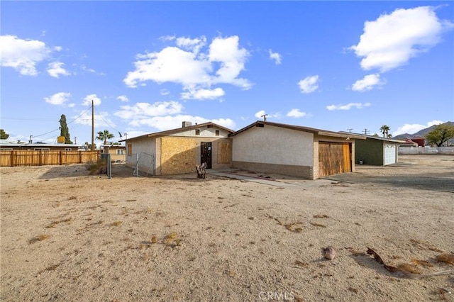 view of rear view of property