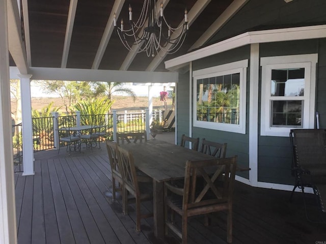 view of wooden terrace