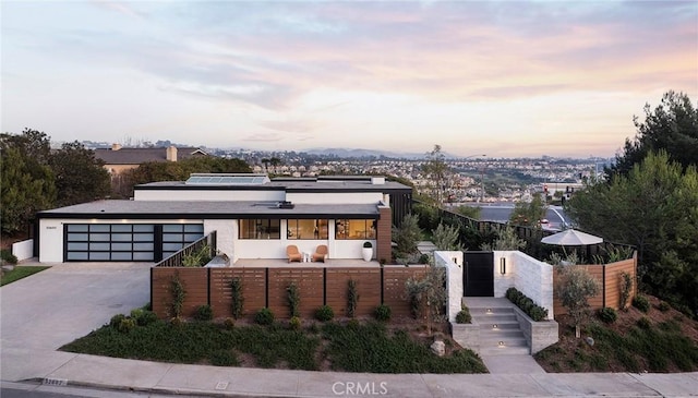 modern home with a garage