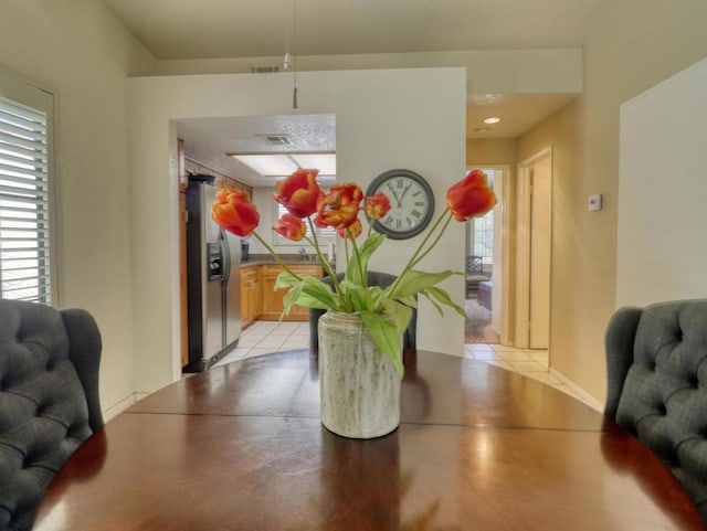 view of dining area