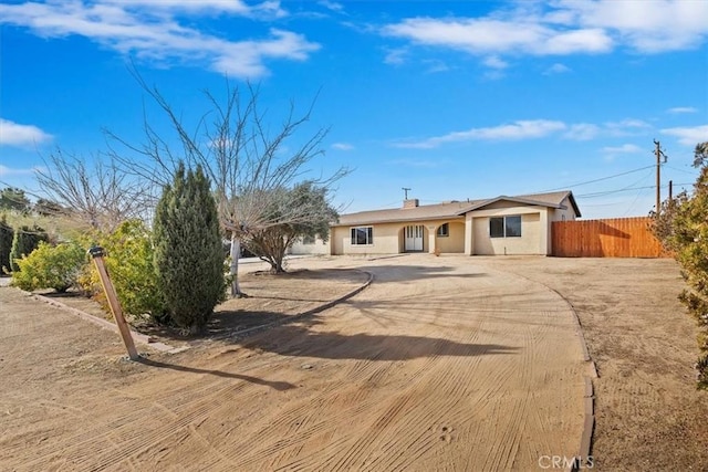 view of ranch-style home