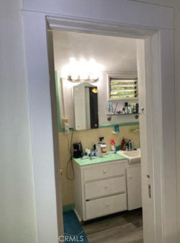 bathroom with vanity