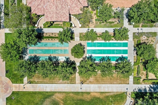 birds eye view of property