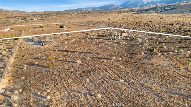 aerial view featuring a mountain view