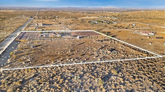 bird's eye view featuring a rural view