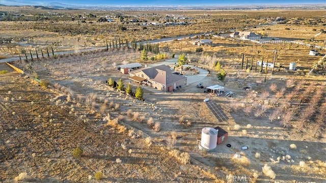 drone / aerial view featuring a rural view