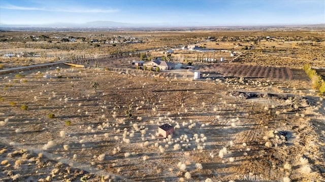 drone / aerial view with a mountain view