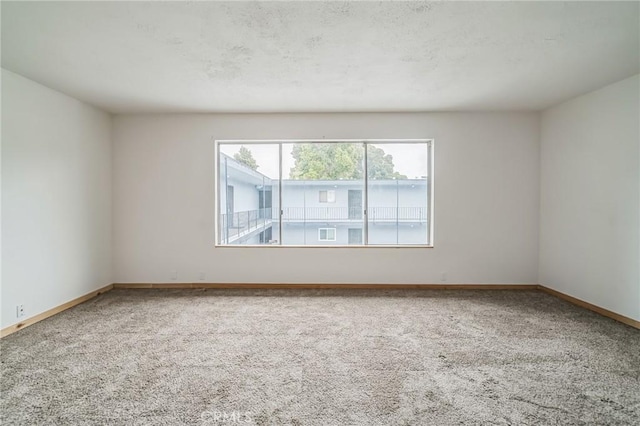 unfurnished room featuring carpet