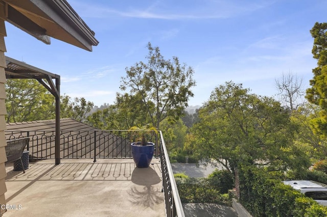 view of balcony