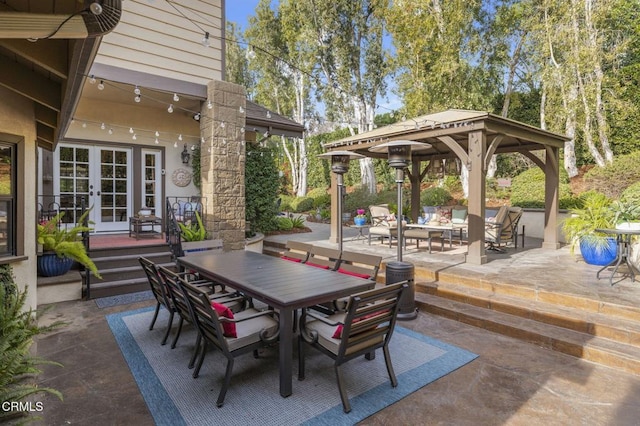 view of patio / terrace with french doors