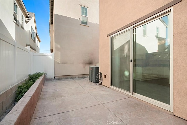 view of patio / terrace featuring cooling unit