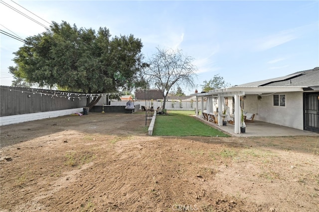 view of yard with a patio